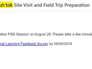 Camp Puhtok survey